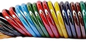 Seiri® Multi-Color Glossy Glass Bangle Kada Set for Women & Girls – Traditional Plain Glass Chudi, Ethnic Indian Bangles for Festivals & Weddings (Pack of 24, Multiple Sizes)