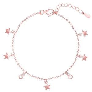 GIVA 925 Silver Rose Gold Zircon Marvel Bracelet, Adjustable | Gifts for Girlfriend, Gifts for Women & Girls| With Certificate of Authenticity and 925 Stamp | 6 Month Warranty