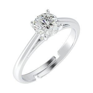 Clara Pure Real 925 Sterling Silver Adjustable Ring Band | Multiple Design Options | Gift for Women and Girls
