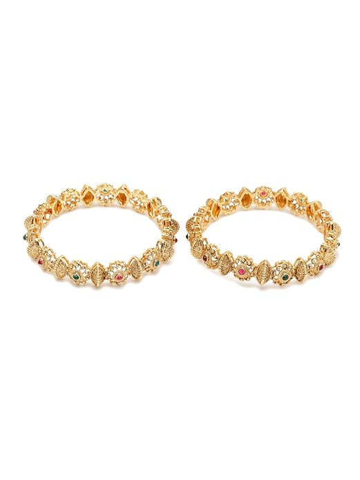 YouBella Jewellery for Women Gold Plated Bracelet Bangles for Women - Image 2