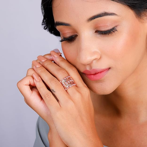 GIVA 925 Silver Zircon Studded Supple Ring Cum Bracelet | Gifts for Women and Girls | With Certificate of Authenticity and 925 Stamp | 6 Months Warranty* - Image 2