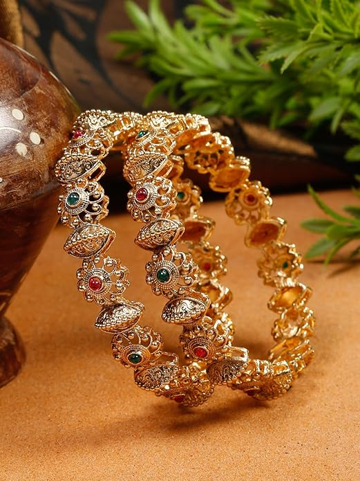 YouBella Jewellery for Women Gold Plated Bracelet Bangles for Women - Image 4