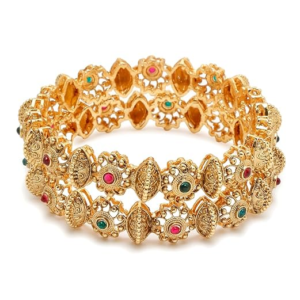 YouBella Jewellery for Women Gold Plated Bracelet Bangles for Women