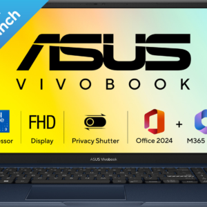 ASUS Vivobook 15 (2026) with Office 2024 + M365 Basic(i3 14th Gen)